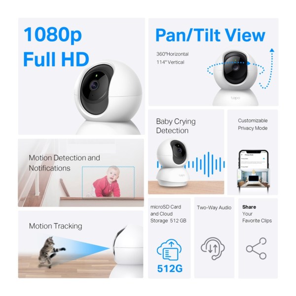 Фото - IP-камера TP-Link Tapo C200C