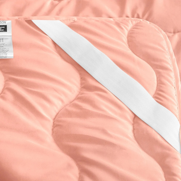 Фото - Наматрасник MirSon №1759 Eco Light Coral Cotton 150x200 см (2200003711677)