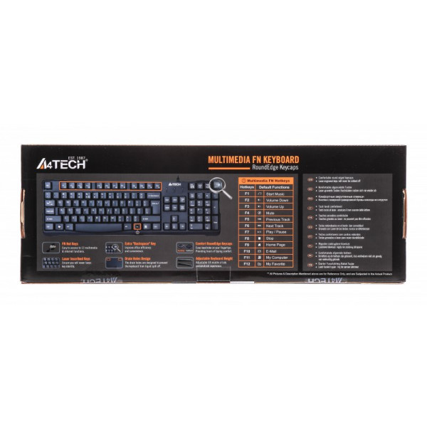 Фото - Клавиатура A4tech KR-750 USB Black