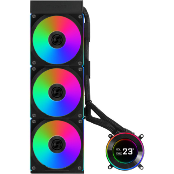 Фото - Водяная система охлаждения Lian Li HydroShift II LCD-C 360CL Black (G89.GHS2LCD36RB.00)