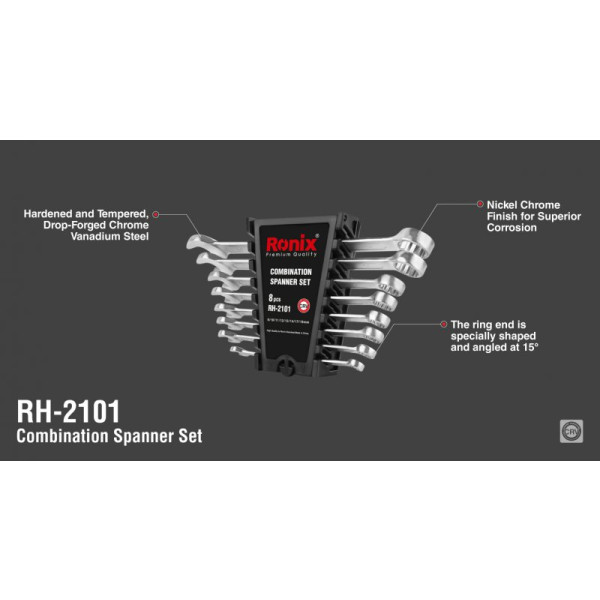 Фото - Набор гаечных ключей Ronix 8 шт. 9RH-2101)