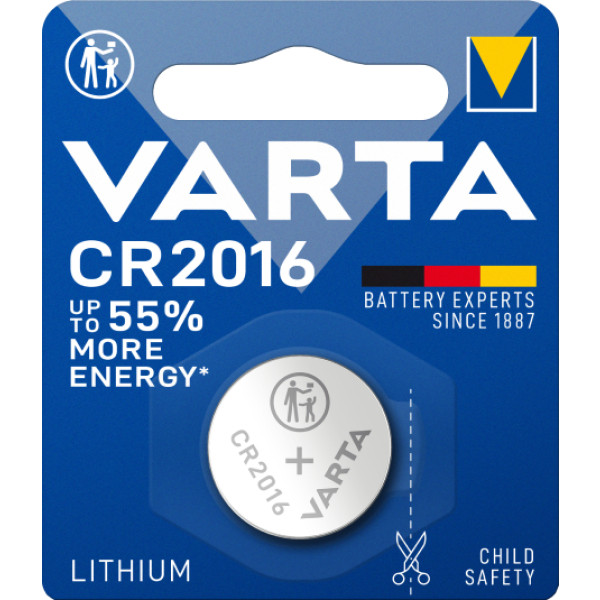 Фото - Батарейка тип CR2016 Varta CR 2016 BLI 1 LITHIUM