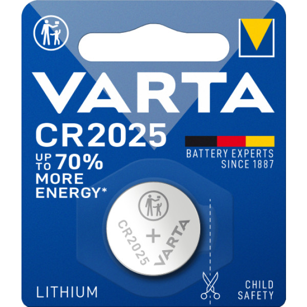 Фото - Батарейка тип CR2025 Varta CR 2025 BLI 1 LITHIUM