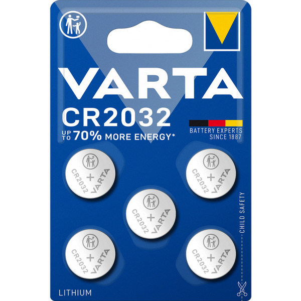 Фото - Батарейка тип CR2032 Varta CR2032 блистер, 5 шт. (06032101415)