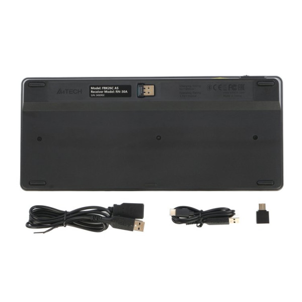 Фото - Клавиатура беспроводная A4tech FBK26C AS (Black)