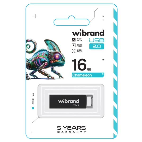 Фото - Флеш USB Wibrand USB 2.0 Chameleon 16Gb Black (WI2.0/CH16U6B)
