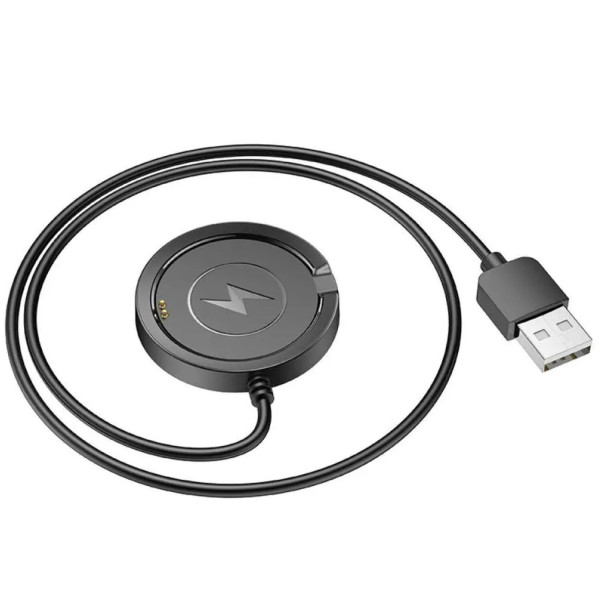 Фото - Беспроводное зарядное устройство HOCO Y22 Smart sports watch charging cable Black (6942007629010)