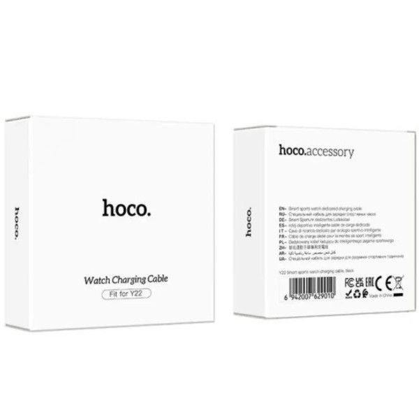 Фото - Беспроводное зарядное устройство HOCO Y22 Smart sports watch charging cable Black (6942007629010)