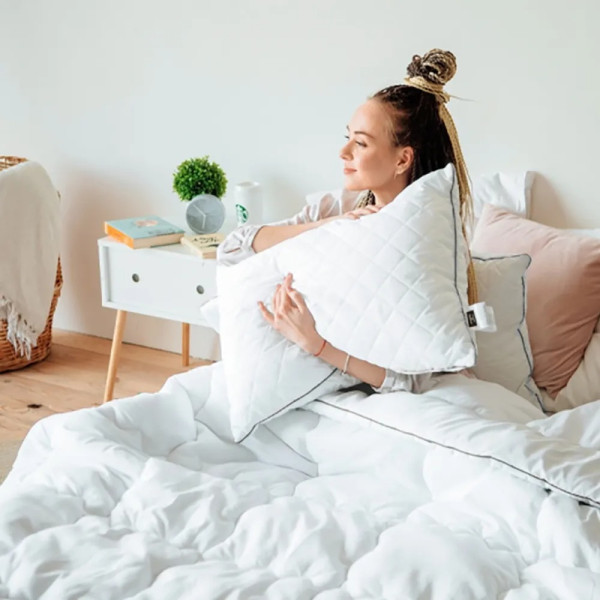 Фото - Подушка стандартная MirSon Eco Eco-Soft Silver №464 40х60 см (2200000624550)