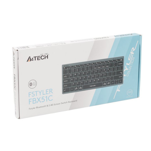 Фото - Клавиатура беспроводная A4tech Fstyler FBX51C (Grey)