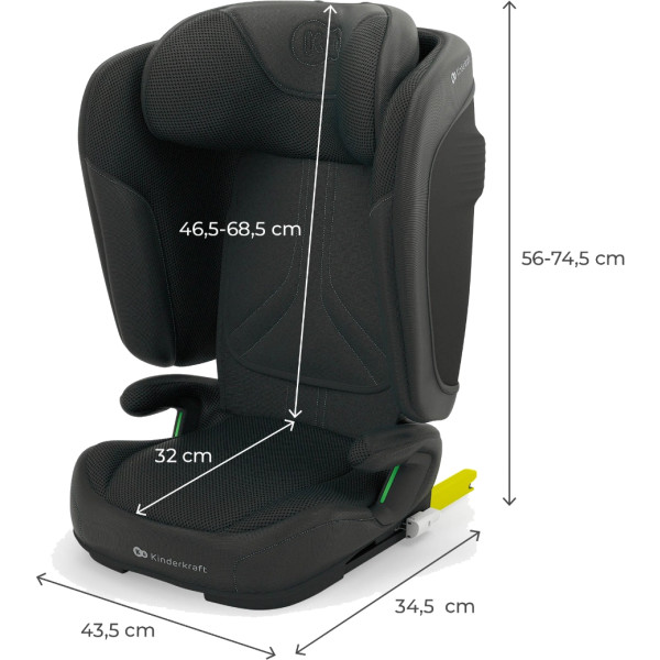 Фото - Автокресло Kinderkraft Unity 2 i-Size Black (KCUNIT02BLK0000)