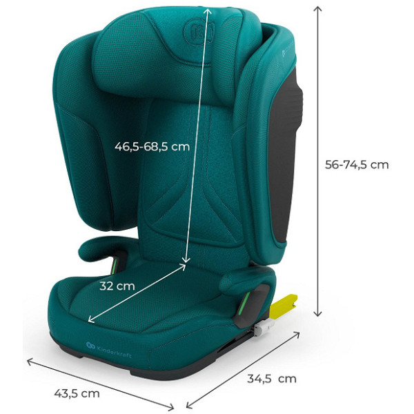 Фото - Автокресло Kinderkraft Unity 2 i-Size Green (KCUNIT02GRE0000)