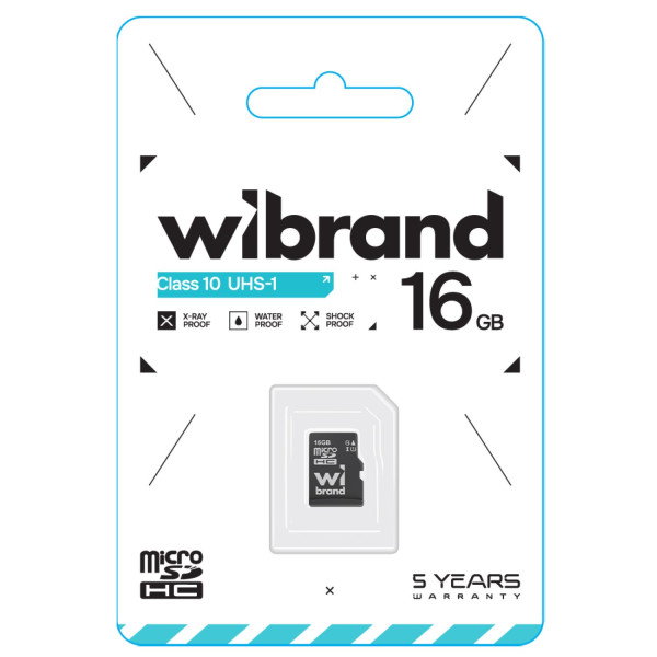 Фото - Карта памяти Wibrand 16Gb class 10 adapter SD (WICDHU1/16GB-A)