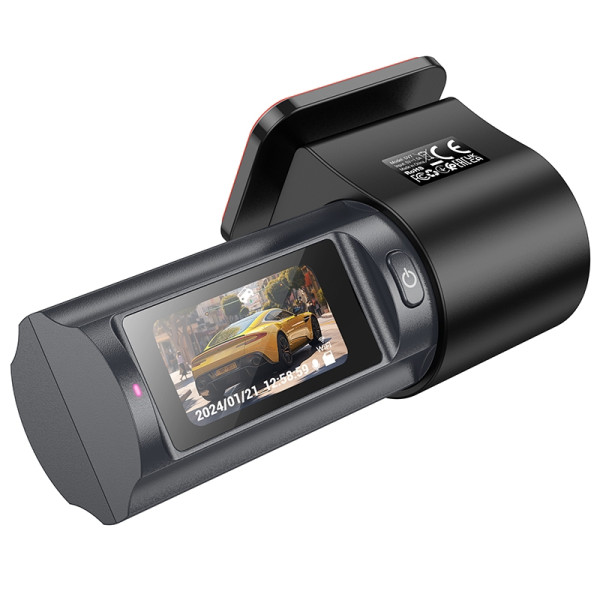 Фото - Видеорегистратор HOCO DV7 2K display hidden driving recorder Black (6942007623377)