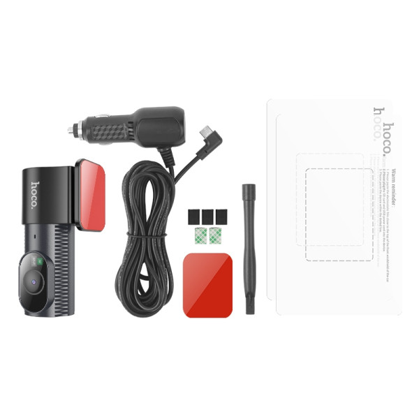 Фото - Видеорегистратор HOCO DV7 2K display hidden driving recorder Black (6942007623377)