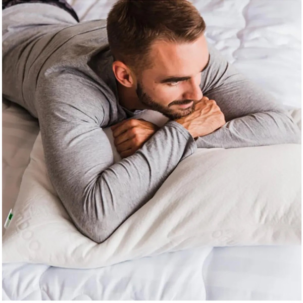 Фото - Подушка стандартная MirSon хлопковая №886 Julia Hand made Упругая 40х60 см (2200003226515)