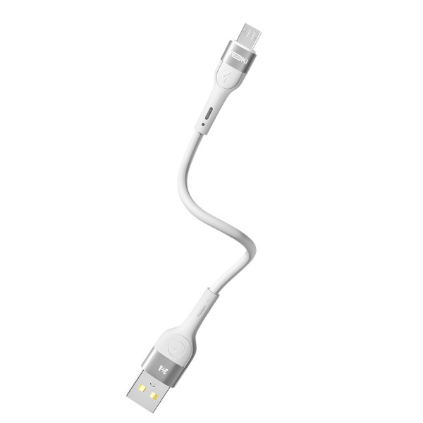Фото - Кабель синхронизации данных YOKI EXTRA Micro 3A 0.25m White (YK-EX11)