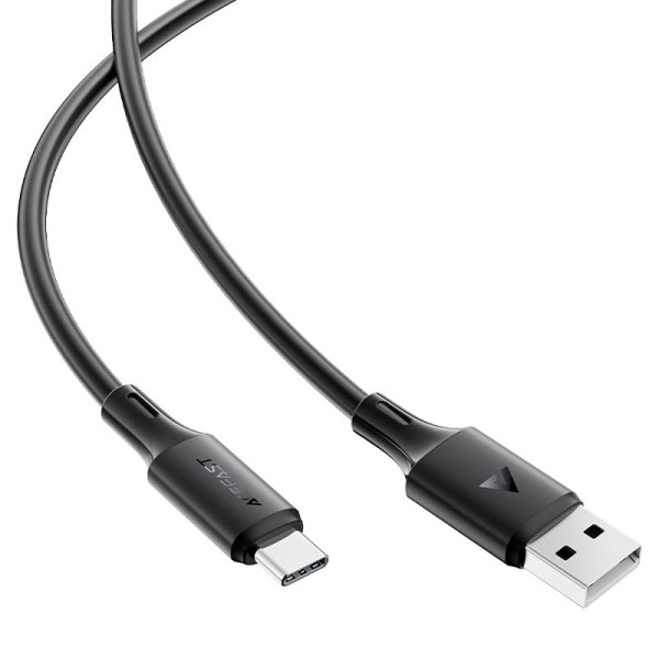 Фото - Кабель синхронизации данных AceFast C17-04 USB-A to USB-C Black (6974316284178)