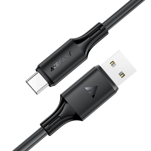 Фото - Кабель синхронизации данных AceFast C17-04 USB-A to USB-C Black (6974316284178)