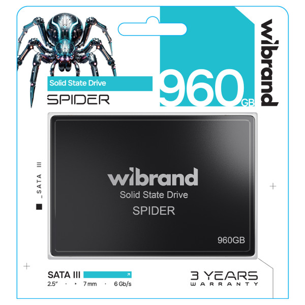 Фото - SSD-накопитель внутренний Wibrand Spider 960GB 2.5" 7mm SATAIII Standard (WI2.5SSD/SP960GBST)