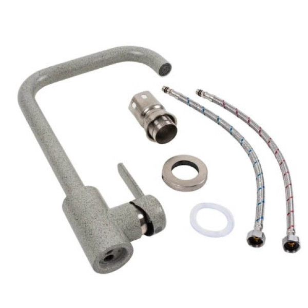 Фото - Смеситель кухонный Platinum KT 11 (3008B-FH) Серый