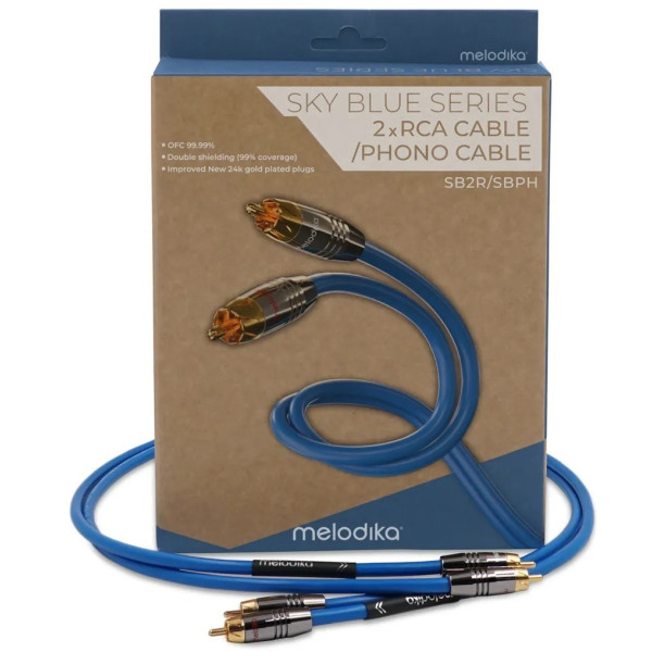 Фото - Кабель RCA Melodika 2xRCA - 2xRCA 1m (SB2R10)