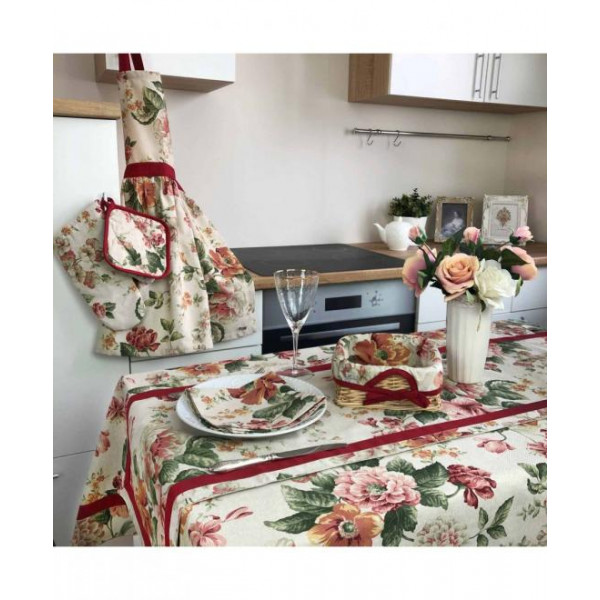 Фото - Скатерть раннер Прованс Глория Розы 44х140 см (014606)