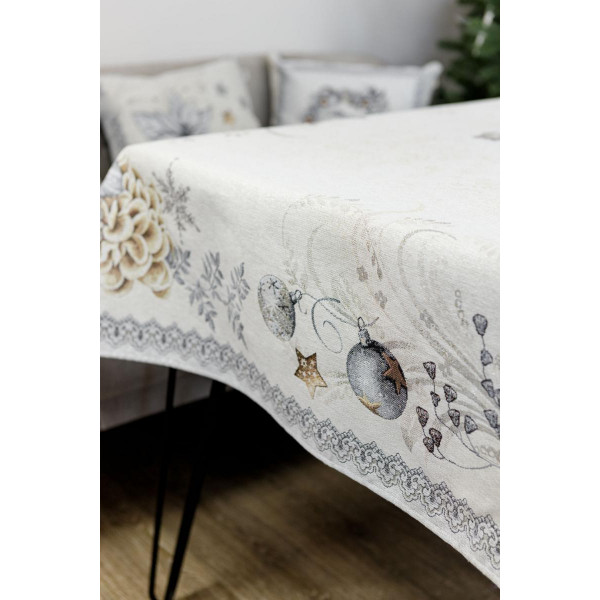 Фото - Скатерть прямоугольная Прованс гобален SILVER STAR 135х300 см (031275)