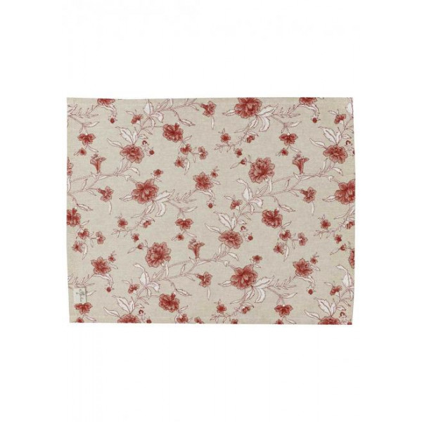 Фото - Салфетка для сервировки Прованс Цветы бордо 35х45 см (031518)