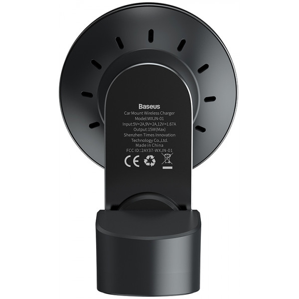 Фото - Автодержатель с беспроводной зарядкой Baseus Big Energy MagSafe 15W Black (WXJN-01)