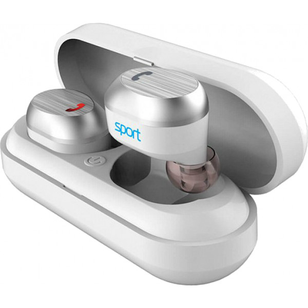 Наушники вкладыши беспроводные Elari NanoPods Sport Bluetooth White ...