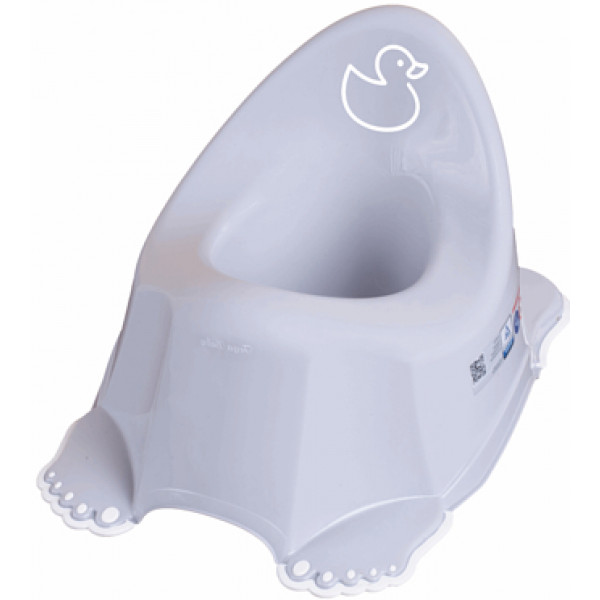 Фото - Горшок детский Tega Baby Утенок с антискользящей резиной Светло-серый (DK-001-122)