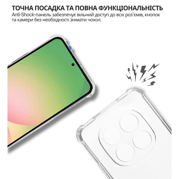 Фото - Чехол для смартфона BeCover Anti-Shock for Xiaomi Redmi Note 15 Pro Plus 5G Clear (714912)