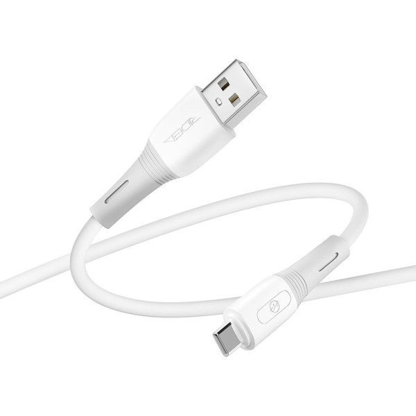 Фото - Кабель синхронизации данных Ridea SiliconePro Type-C 3A White (RC-SI35)