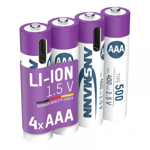 Фото - Аккумулятор тип AAA Ansmann AAA 1,5 V / 500 mAh 4 шт. (1311-0028)