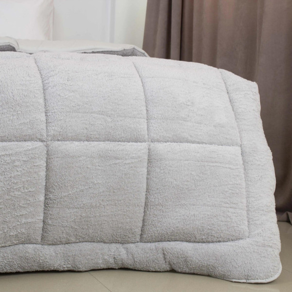 Фото - Одеяло демисезонное полуторное ТЕП TEDDY 150х210 см Светло-серый (1-05207_35049)
