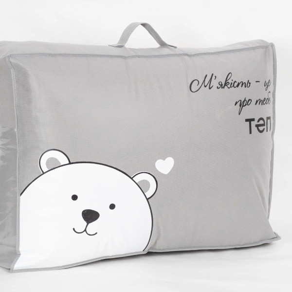 Фото - Одеяло демисезонное полуторное ТЕП TEDDY 150х210 см Светло-серый (1-05207_35049)