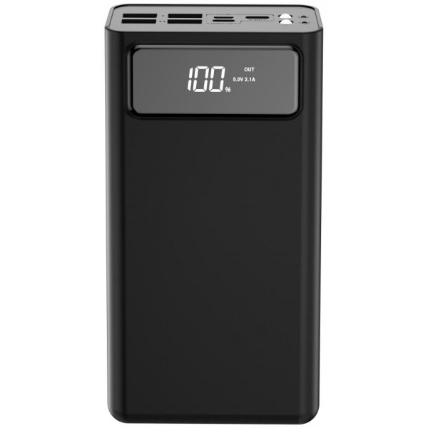 Фото - Батарея мобильная XO PR125 50000 mAh 37W Black