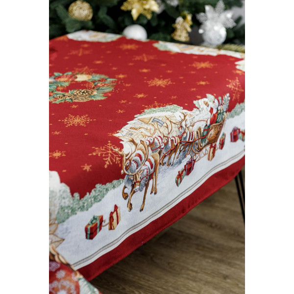 Фото - Скатерть квадратная Прованс гобелен PRESENT 135х140 (031327)