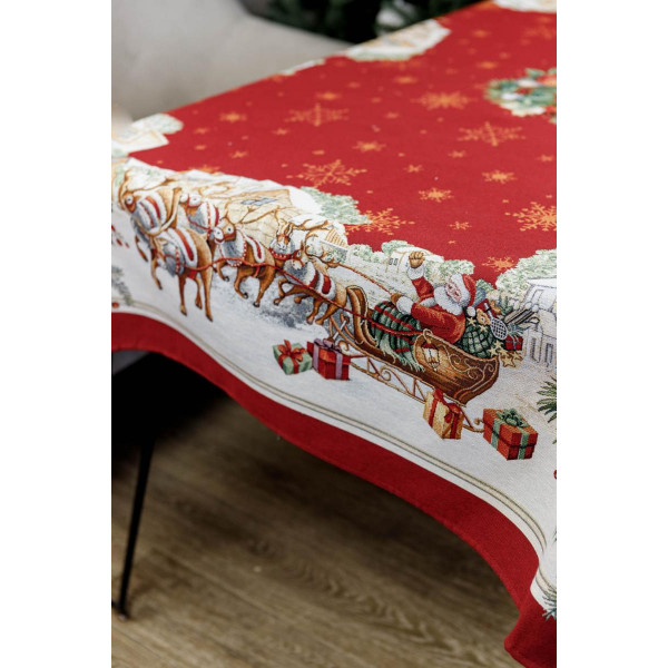 Фото - Скатерть квадратная Прованс гобелен PRESENT 135х140 (031327)