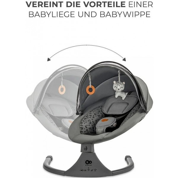 Фото - Кресло-качалка Kinderkraft Lumi 2 Dark Grey (KBLUMI02DGR0000)