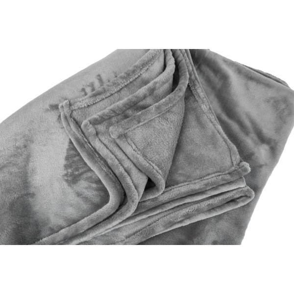 Фото - Набор плед + подушка в авто EVAtech из махры S для Acura Серые (MBLMPSSGV046)