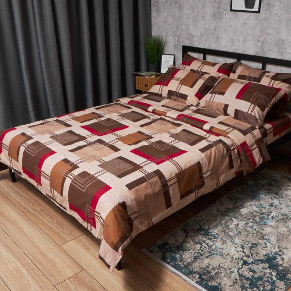 Фото - Комплект постельного белья Moon&Star Бязь Gold Люкс Retro Geometry 160х220 нав. 2х40х60 (MS-820006705) Фото - Комплект постельного белья Moon&Star Бязь Gold Люкс Retro Geometry 160х220 нав. 2х40х60 (MS-820006705)