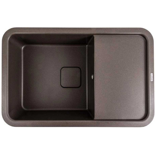 Фото - Мойка кухонная Platinum 7850 CUBE матовая Темная скала Фото - Мойка кухонная Platinum 7850 CUBE матовая Темная скала
