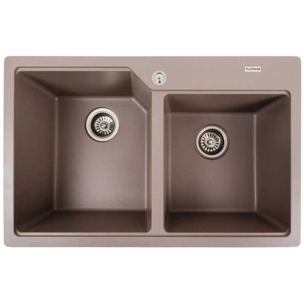 Фото - Мойка кухонная Platinum 7850 HARMONY матовая Дюна Фото - Мойка кухонная Platinum 7850 HARMONY матовая Дюна