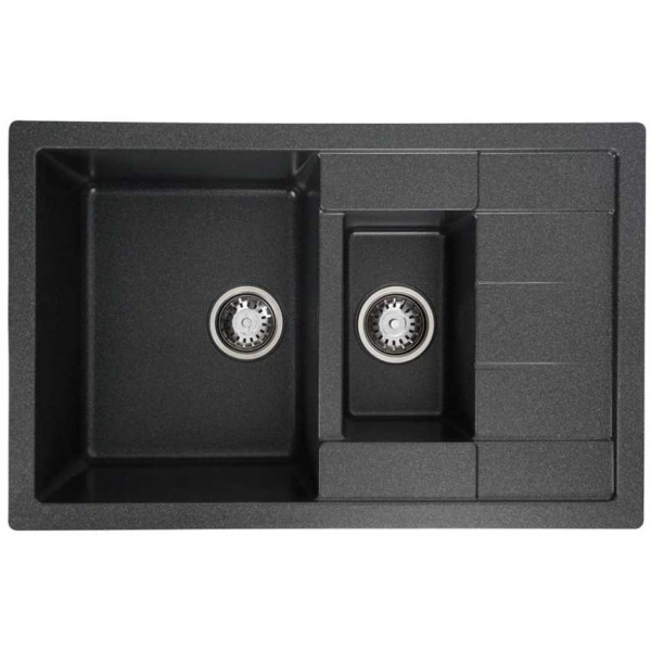 Фото - Мойка кухонная Platinum 7850W TOSKANA матовая Антрацит