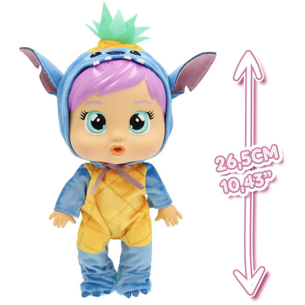 Фото - Интерактивный пупс Cry Babies CB. ЛЮБОВЬ И ЗАБОТА DISNEY Кукла Плакса Стич с аксессуарами 26 cм (927377)