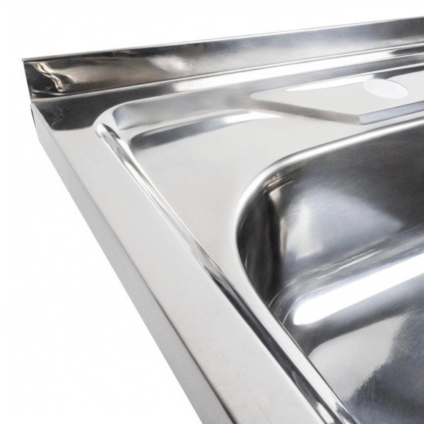 Фото - Мойка кухонная Platinum ПОЛИРОВКА 6060 L (0,7/160 мм)