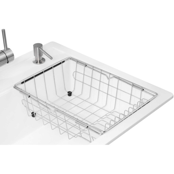 Фото - Мойка кухонная+смеситель GRANADO Optimal Artes white (+ Badalona LUX inox + дозатор Redondo inox + корзина + доска)