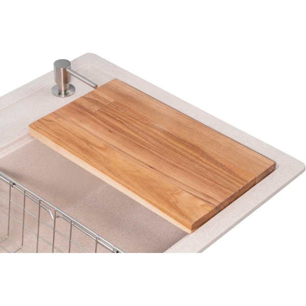 Фото - Мойка кухонная+смеситель GRANADO Basic Artes avena (+ Campo LUX inox + дозатор Redondo inox + корзина + доска)